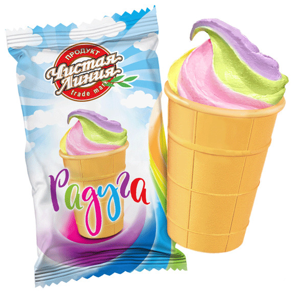 1024 Стаканчик "Радуга" 90 гр. (*25шт.)