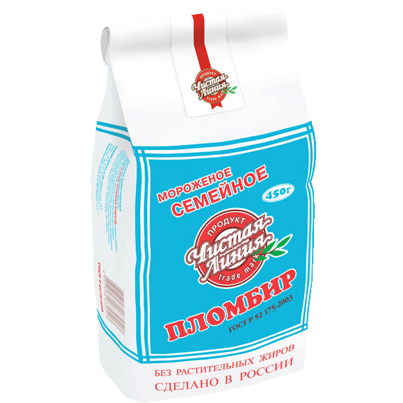 1180 Пломбир "Семейное" 450 гр. (*13шт.) <Чистая линия>
