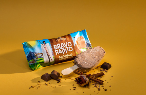 616 Эскимо Шоколадный "bravo-Papito" 70гр. (*36шт.)
