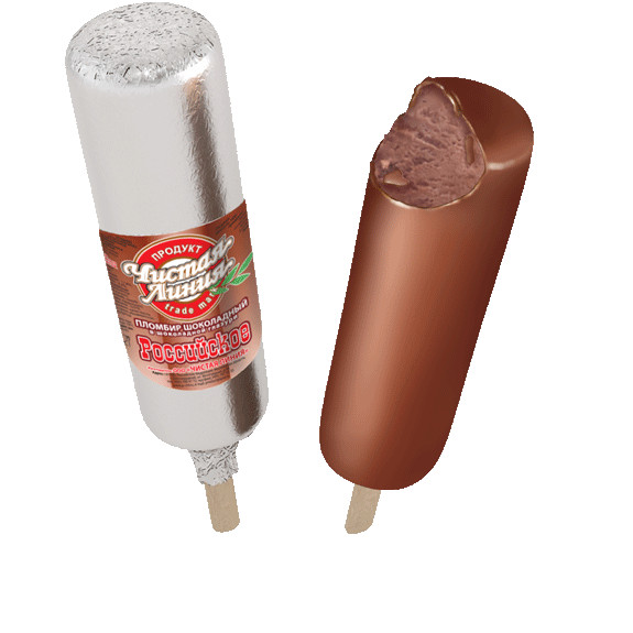 0830 Эскимо "Российское" Шоколадное в шок. глазури 80гр. (*40шт.) <Чистая линия>
