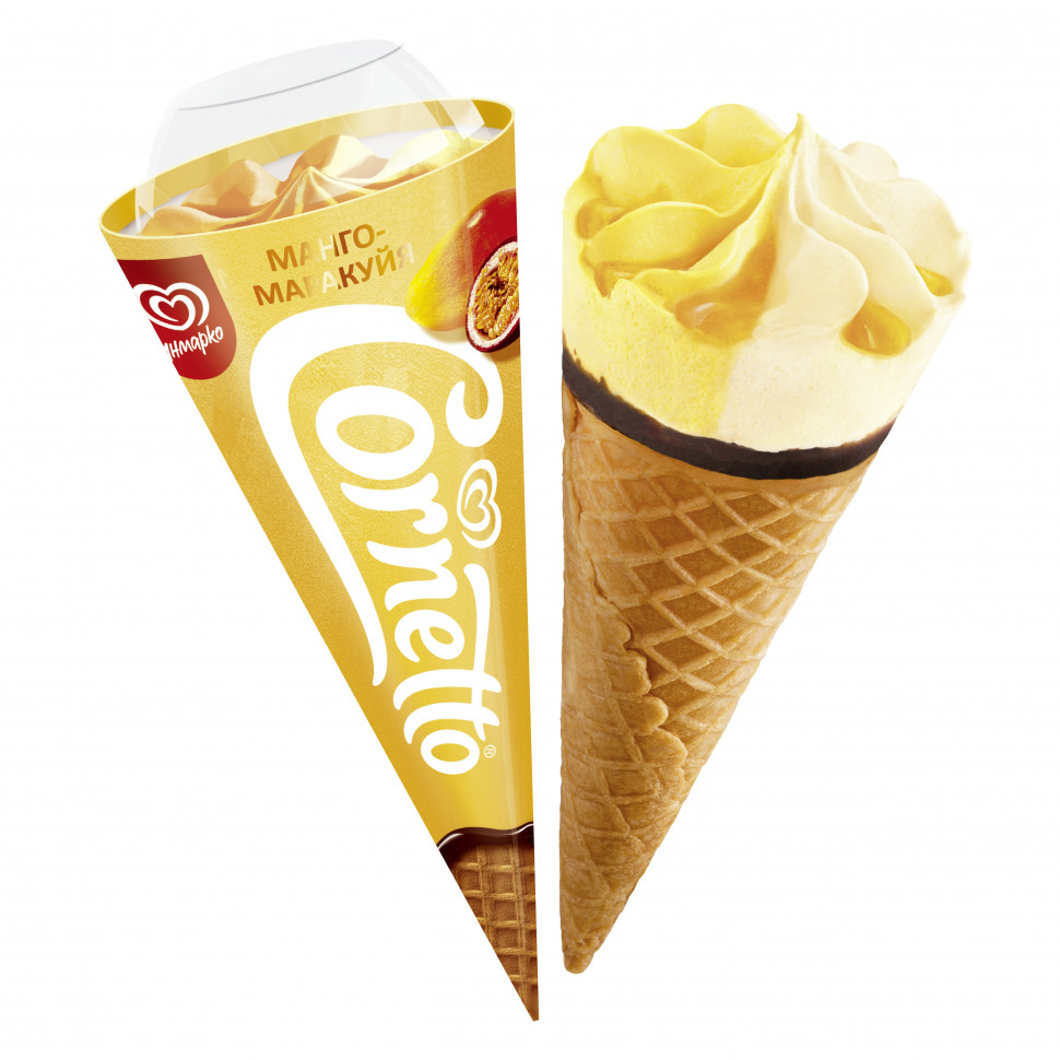 "Cornetto" Манго-Маракуйя 72гр. (*24шт.)