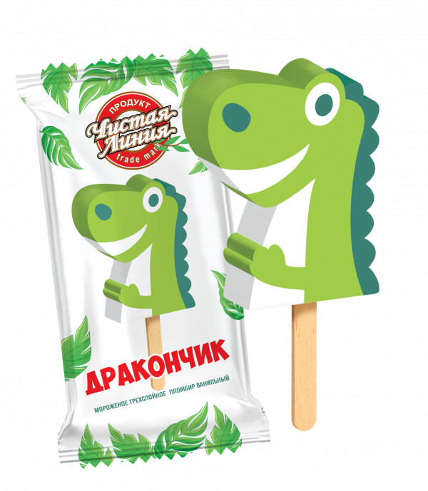 8721 Эскимо "ДРАКОНЧИК" 12% 65гр. (24шт.) <Чистая линия>