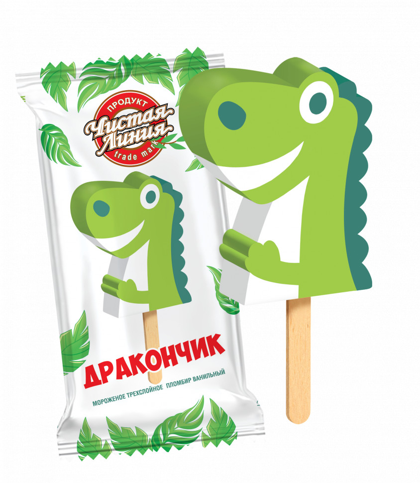 8721 Эскимо "ДРАКОНЧИК" 12% 65гр. (24шт.) <Чистая линия>